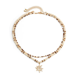 Gold-Plated Enamelled Necklace
