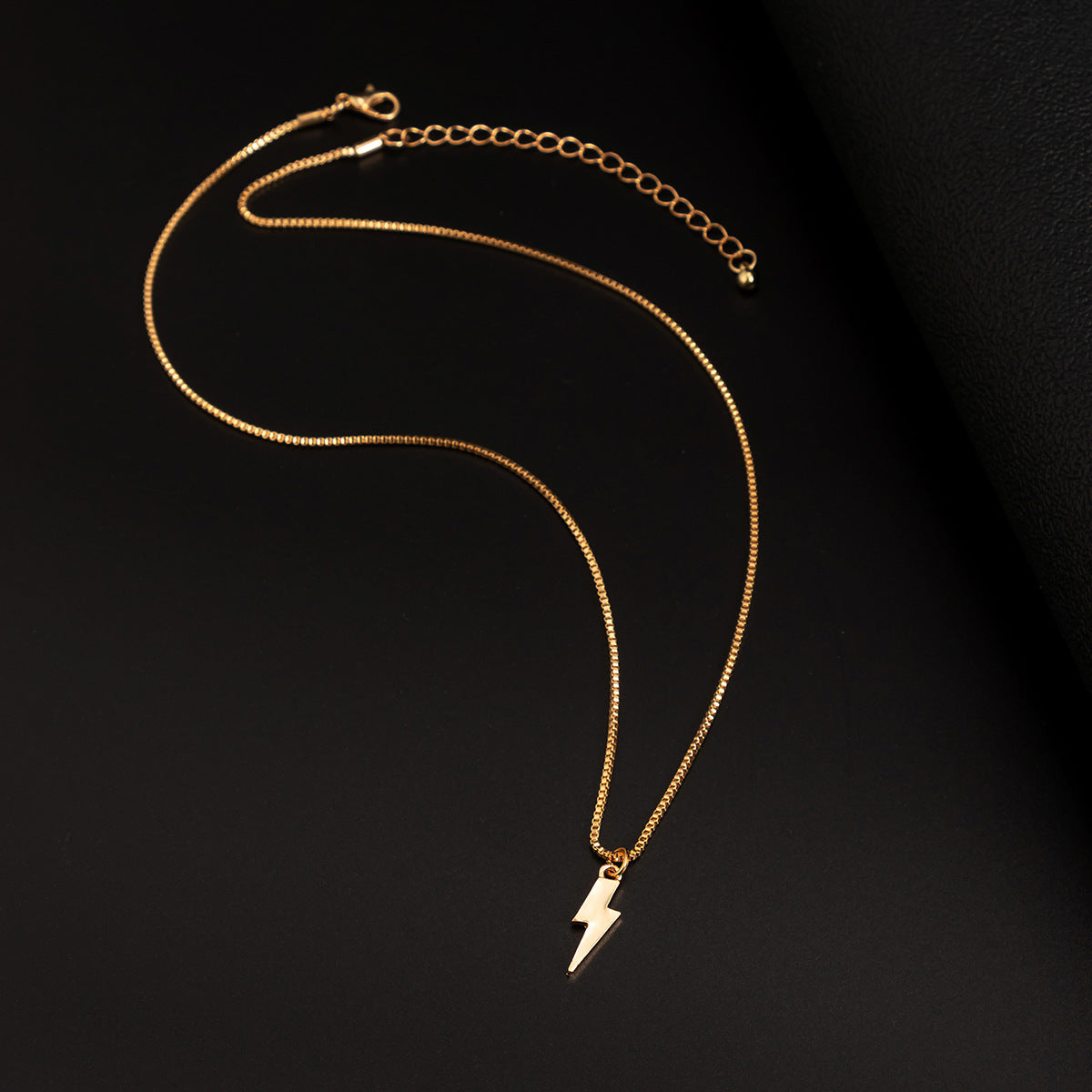 Gold-Plated Contemporary Pendants With Chains