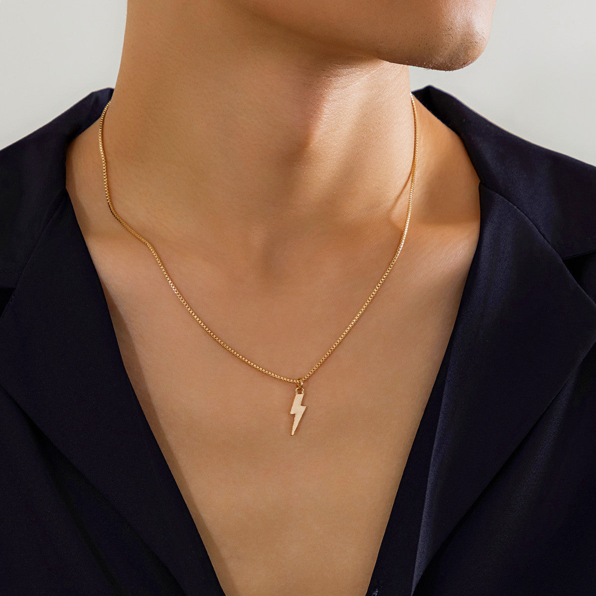 Gold-Plated Contemporary Pendants With Chains