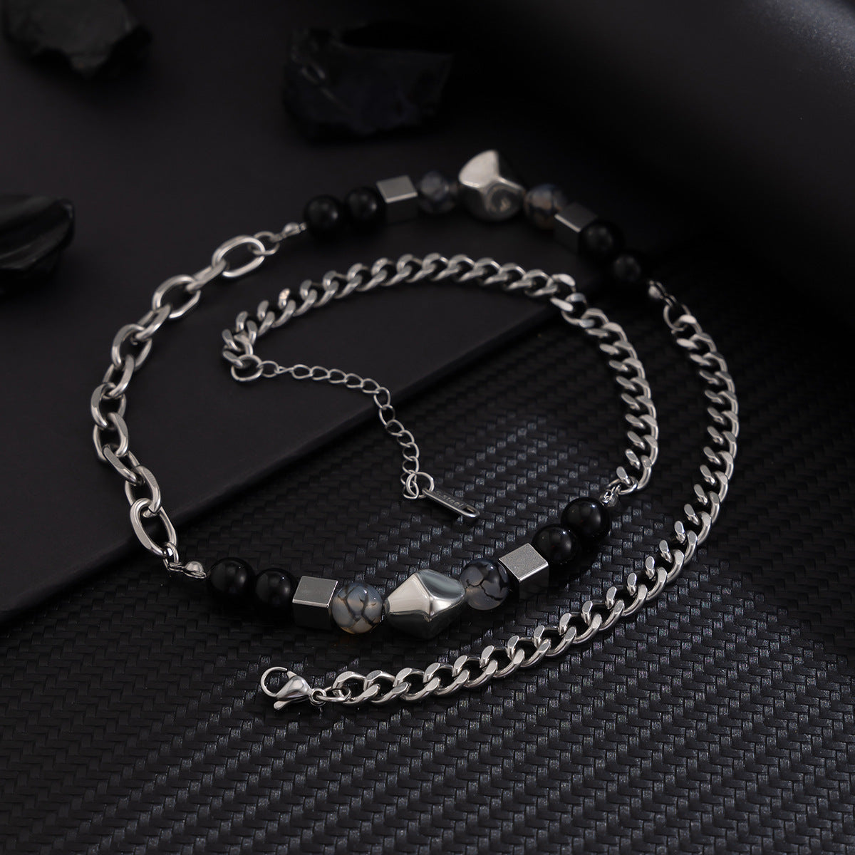 Women Silver-Plated Enamelled Necklace