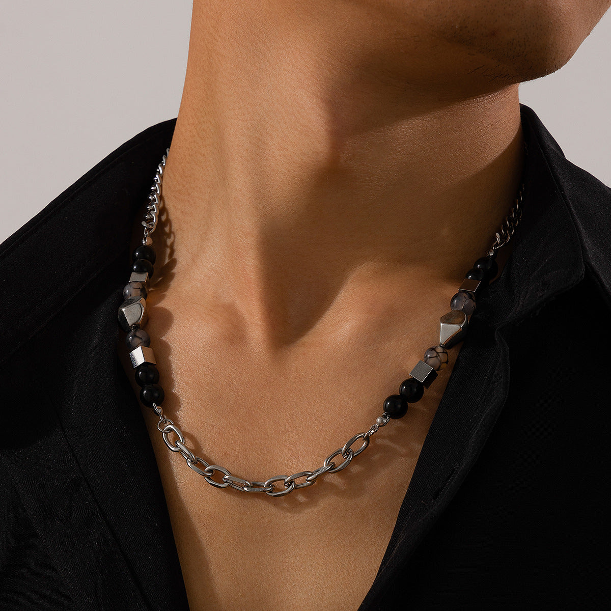 Women Silver-Plated Enamelled Necklace