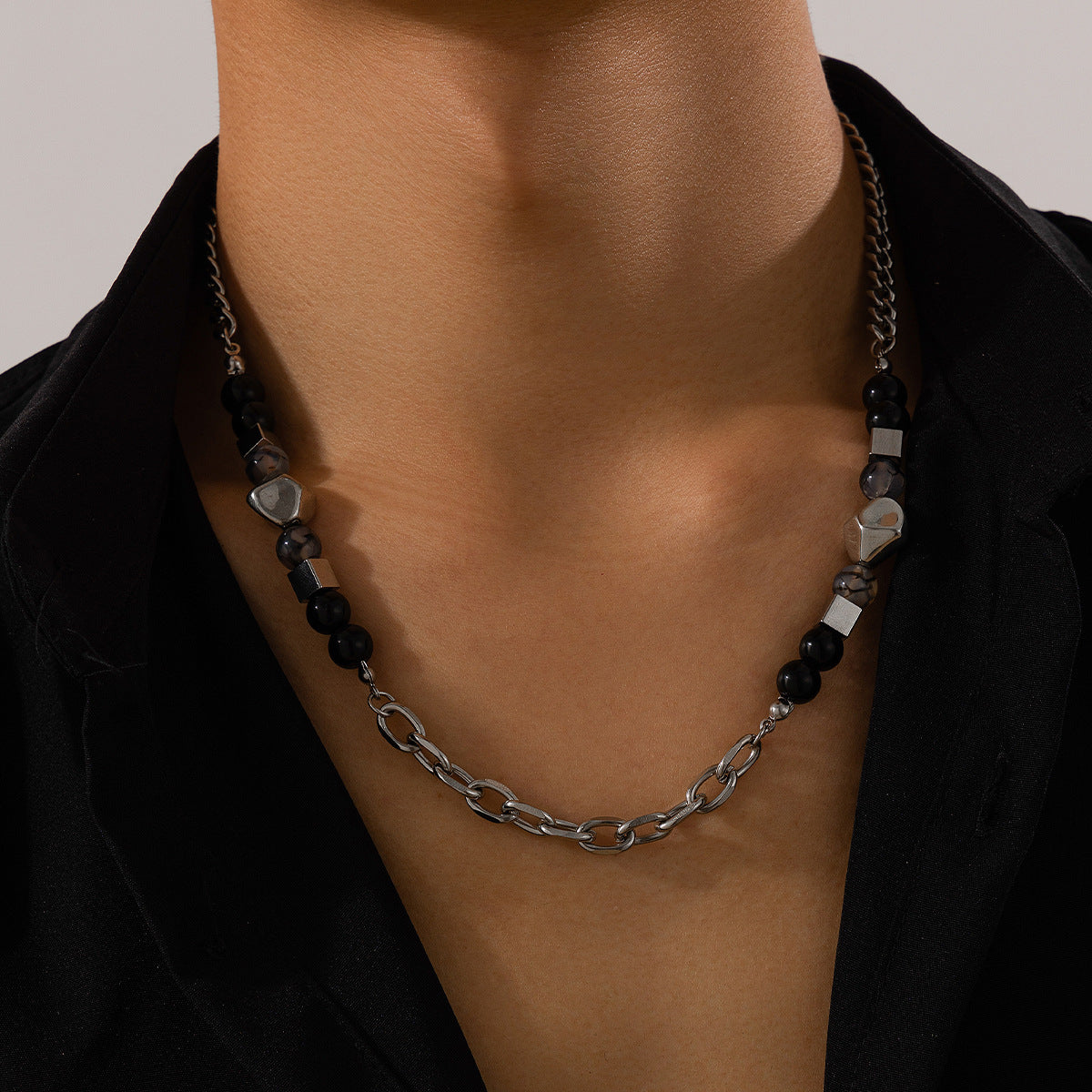 Women Silver-Plated Enamelled Necklace