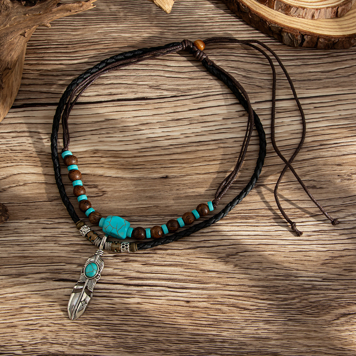 Silver-Plated Artificial Stones Studded And Beaded Necklace
