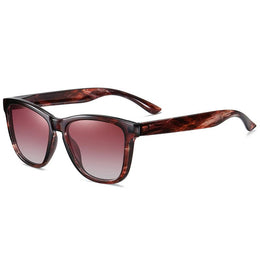 Men Pink Lens & Red Square Sunglasses with