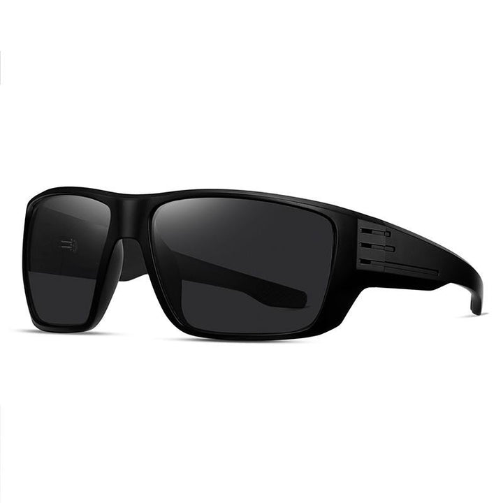 Black Polarised and UV Protected Lens Polycarbonate Sports Sunglasses