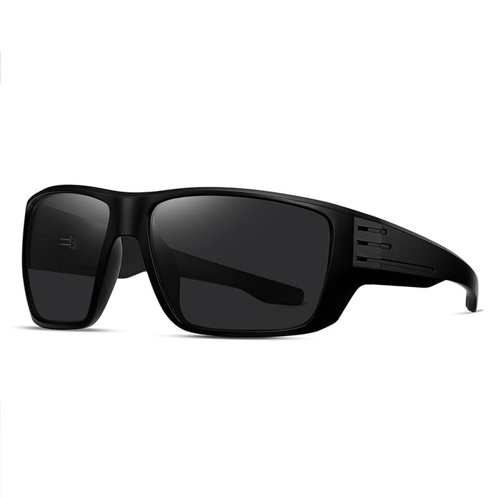 Black Polarised and UV Protected Lens Polycarbonate Sports Sunglasses