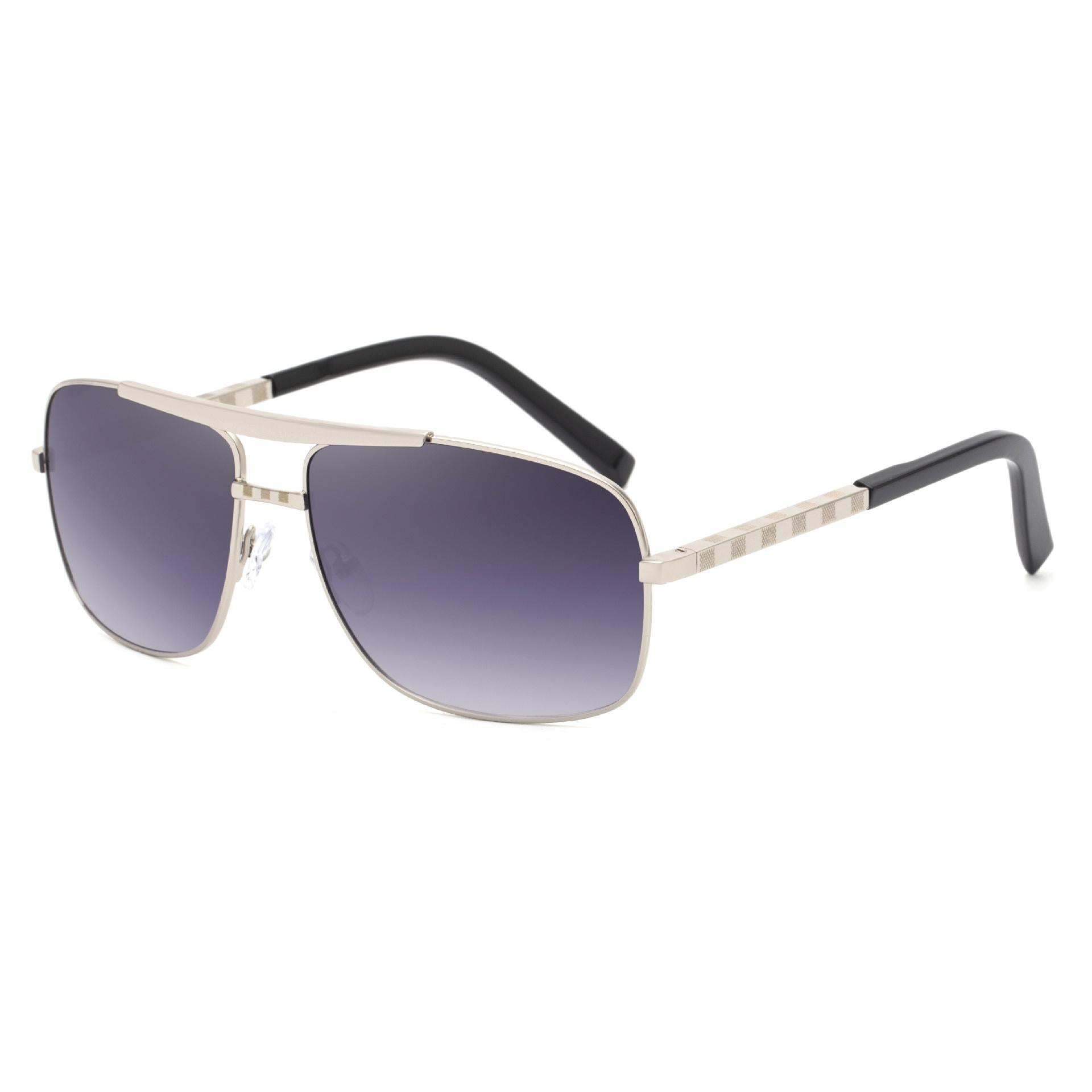 Men Full Rim UV Protected Lens Metal Aviator Sunglasses