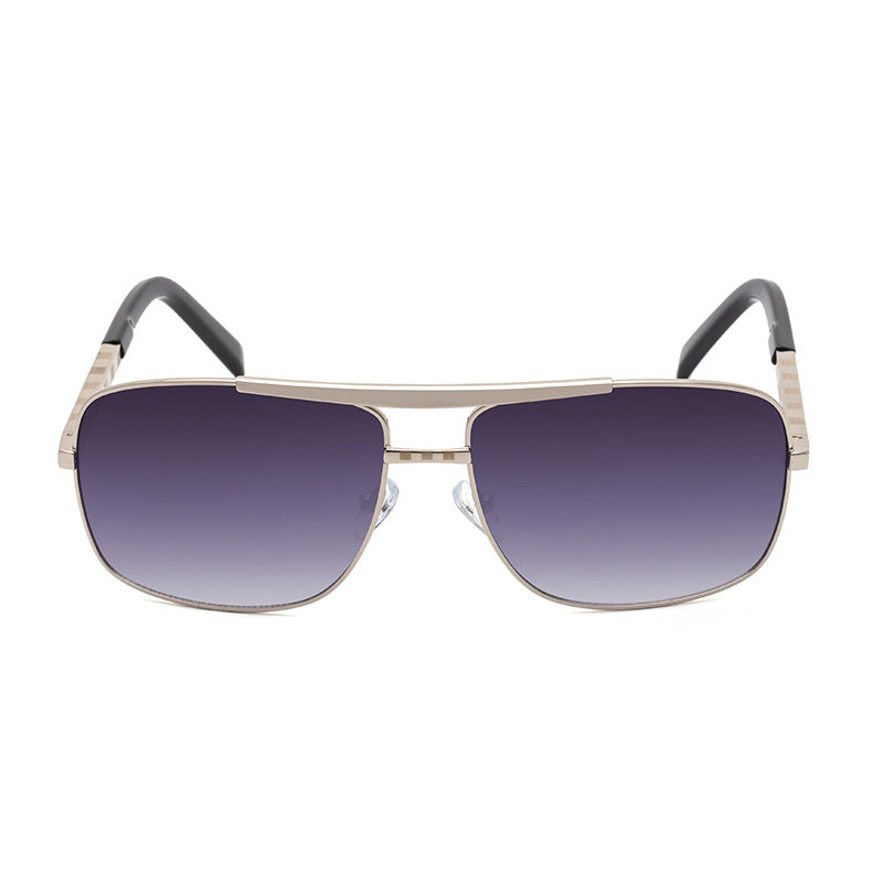 Men Full Rim UV Protected Lens Metal Aviator Sunglasses