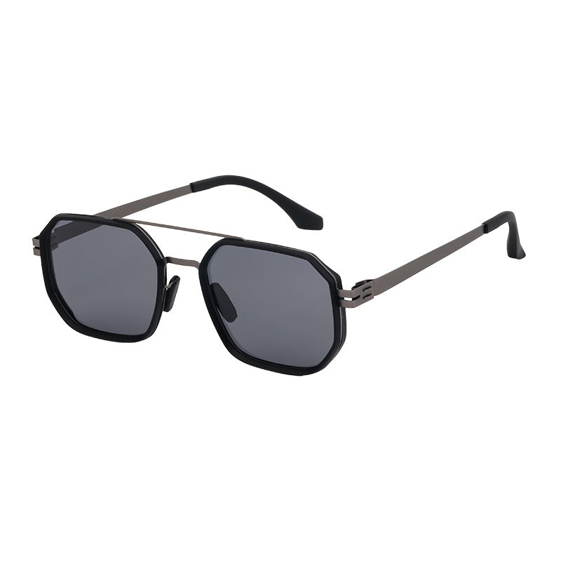Men Square Sunglasses With UV Protected Lens M114MYZTT007C3_F