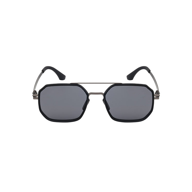 Men Square Sunglasses With UV Protected Lens M114MYZTT007C3_F