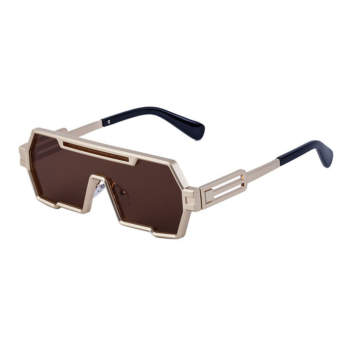 Men UV Protected Lens Metal Wayfarer Sunglasses M114XH2267C4