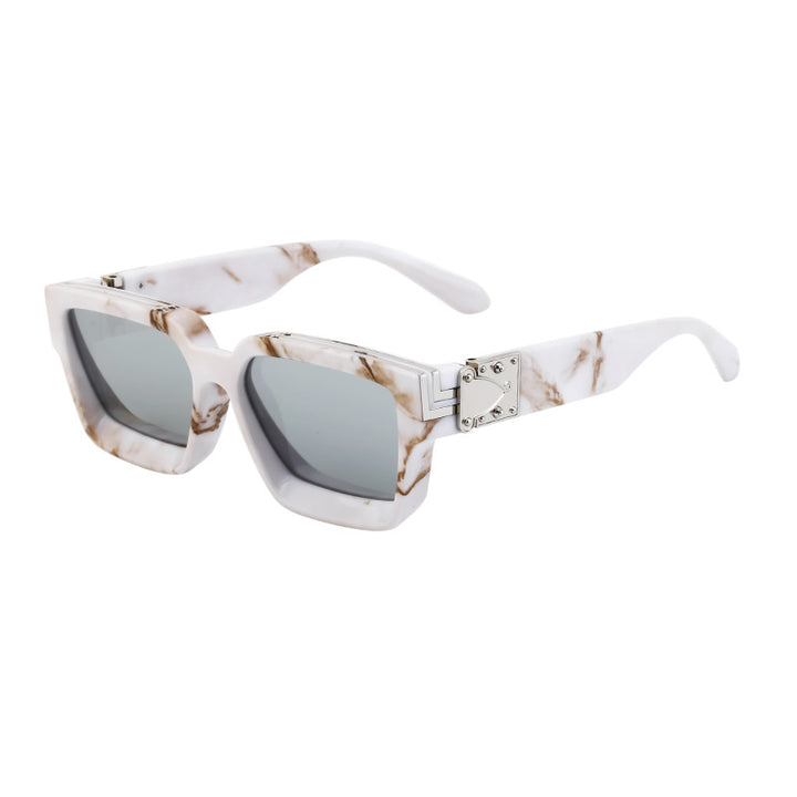 Men Square Sunglasses Wwith UV Protected Lens  M114ZS86229C12_F