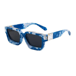 Men Full Rim Square Sunglasses With UV Protected Lens M114ZS86229C20_F