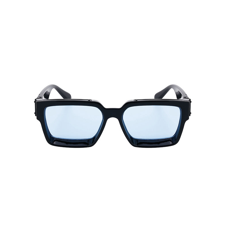 Men Plastic and Metal Full Rim Square Sunglasses