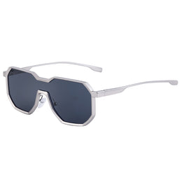 Men Wayfarer Sunglasses With UV Protected Lens M114ZS98145C4_F