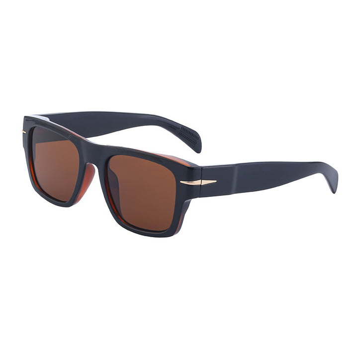 Men UV Protected Lens Square Sunglasses M114ZSDB1050C3_F