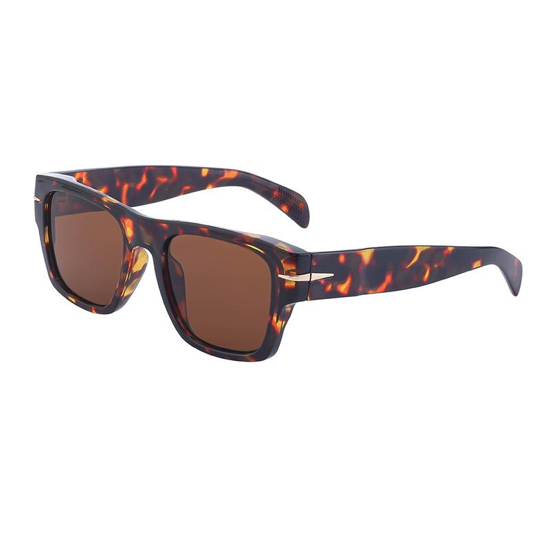 Men Plastic and Metal Square Sunglasses