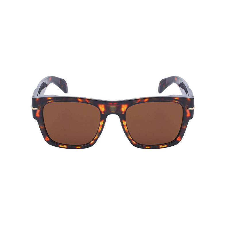 Men Plastic and Metal Square Sunglasses