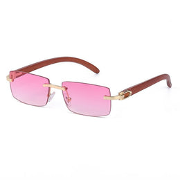 Men Metal Square Sunglasses