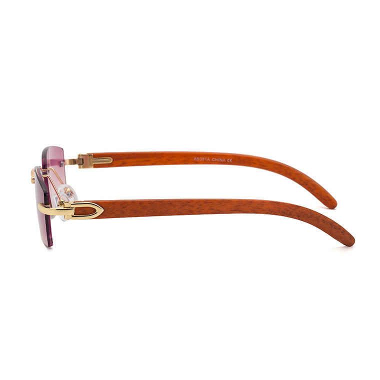 Men Metal Square Sunglasses