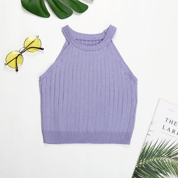 Choker Neck Crop Top