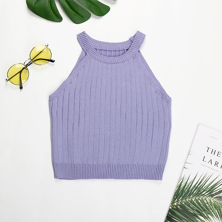 Choker Neck Crop Top
