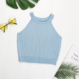 Halter Neck Tank Crop Top