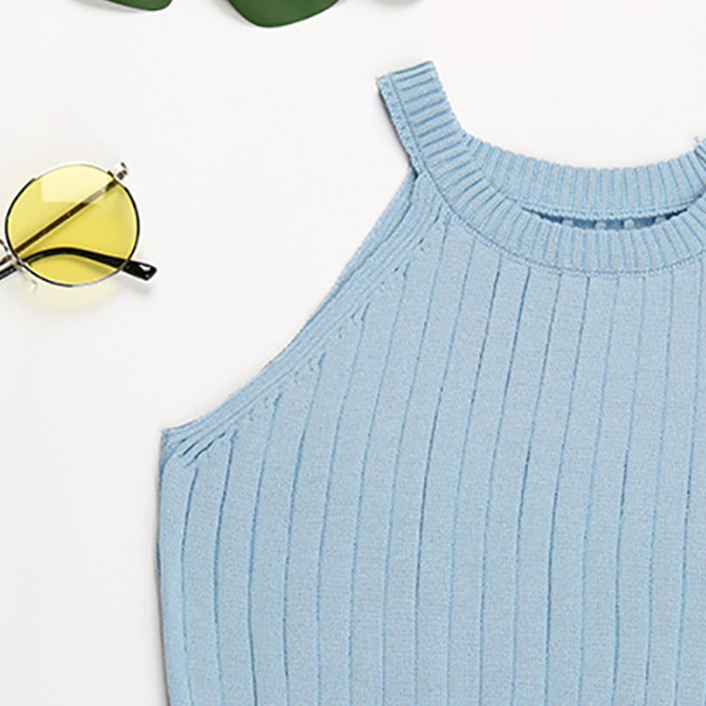 Halter Neck Tank Crop Top