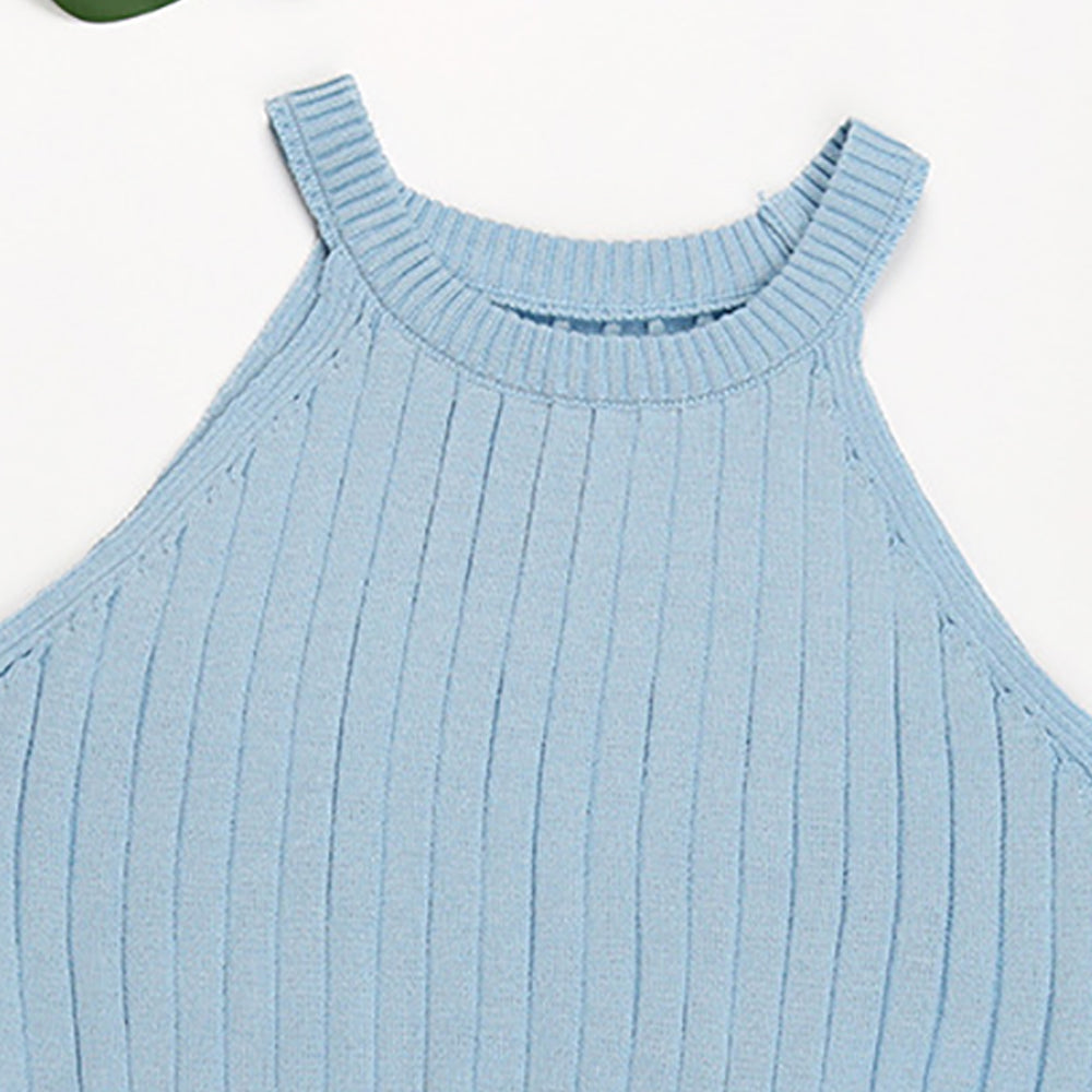 Halter Neck Tank Crop Top