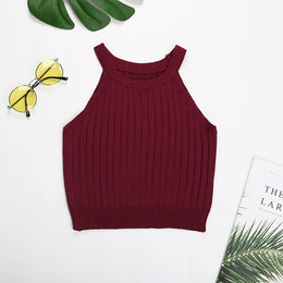 Women Boat Neck Crop Top