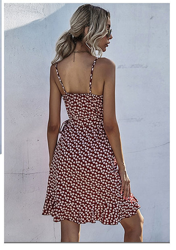 Women Brown Printed Dress