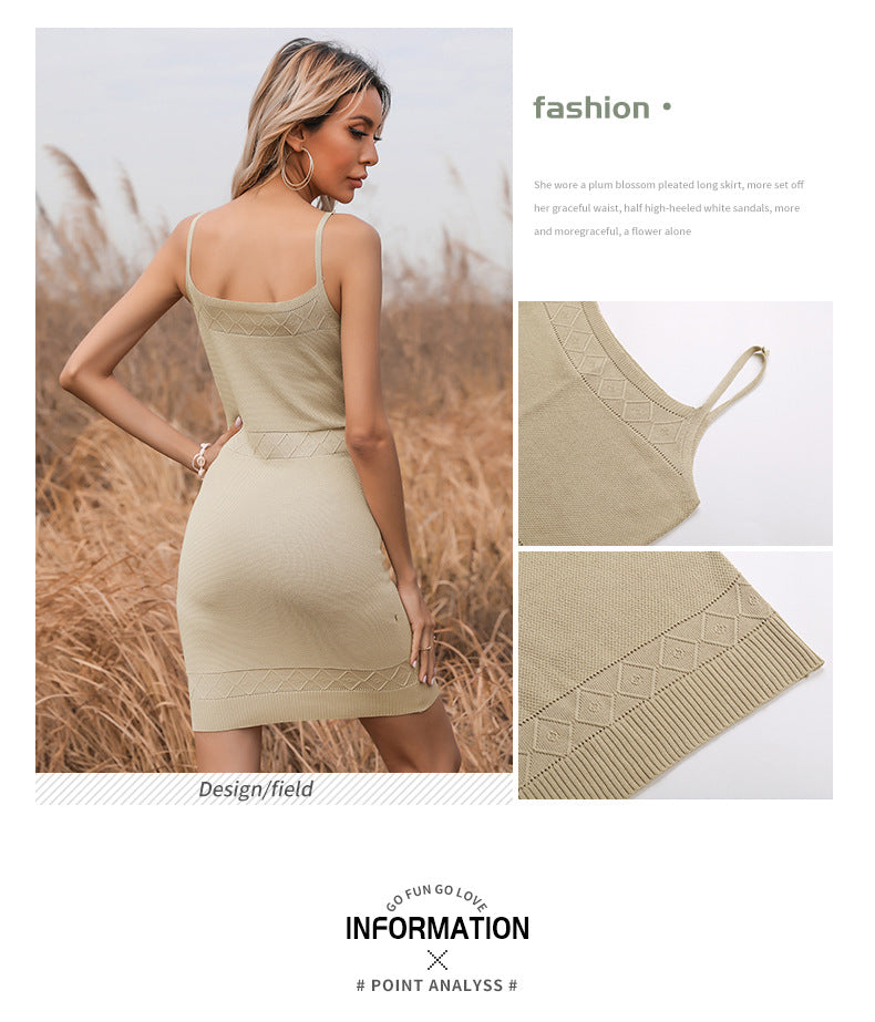 Shoulder Straps Sheath Dress