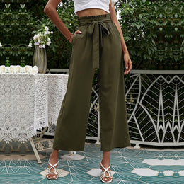 Women Straight Fit Easy Wash Pleated Trousers