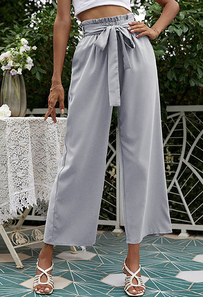 Women Straight Fit Easy Wash Pleated Trousers