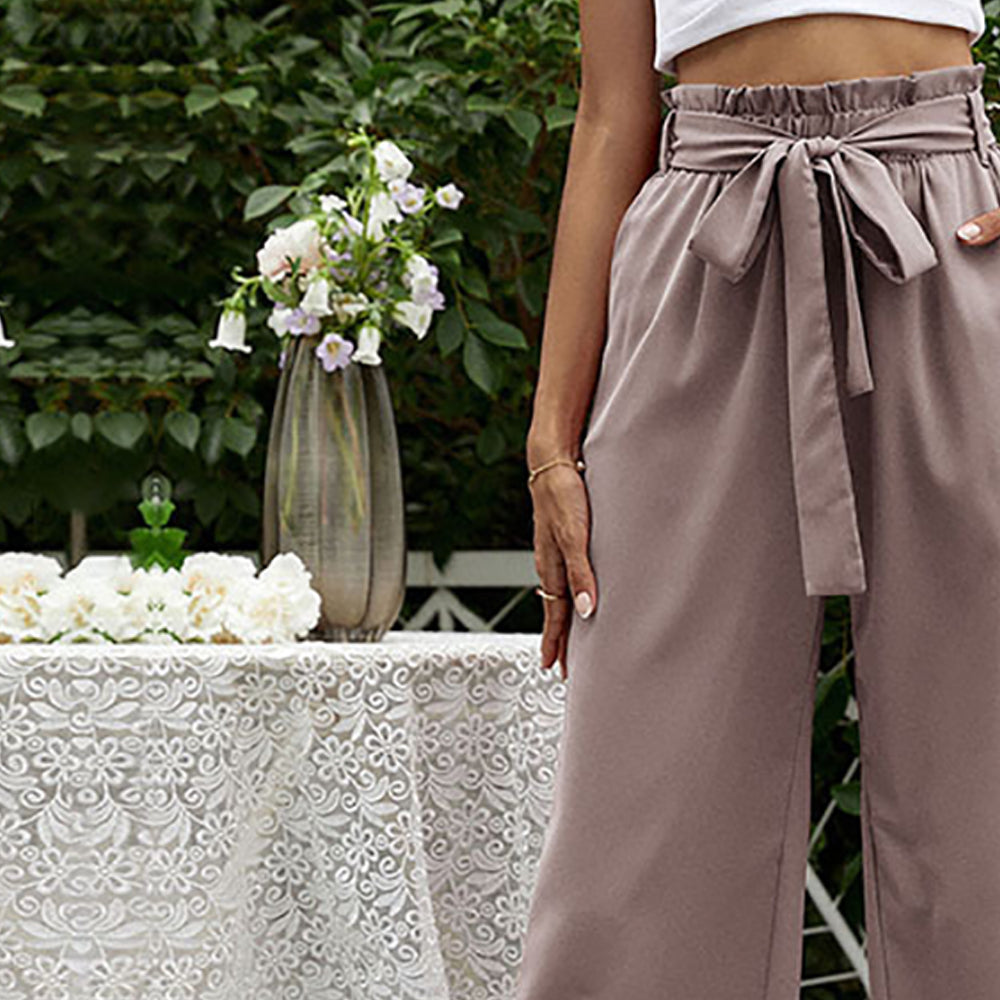 Women Straight Fit  Pleated Trousers
