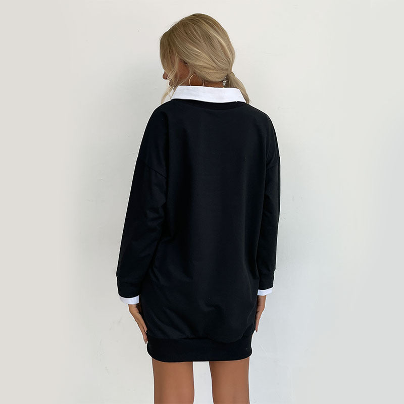 Black California West Coast Graphic T-shirt Dress