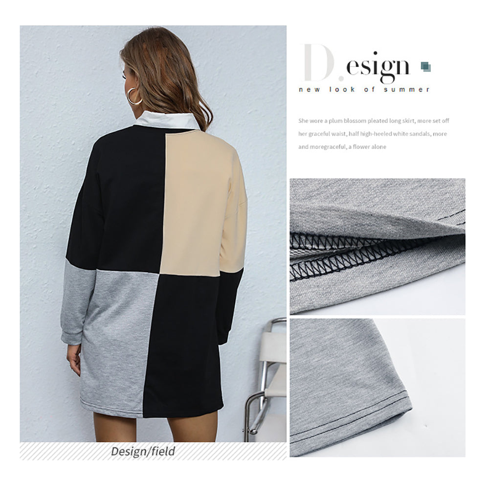 Grey A-Line Dress