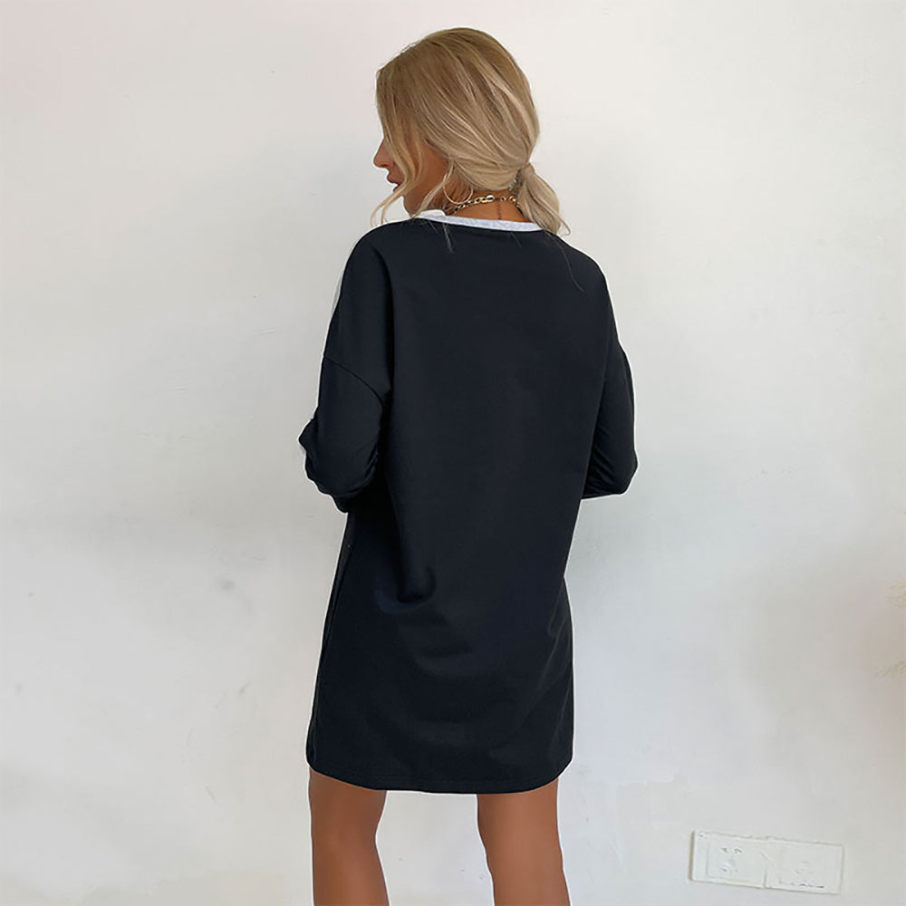 Grey A-Line Dress