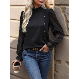 Women Solid Round Neck Top