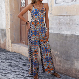 Ethnic Printed Basic Jumpsuit