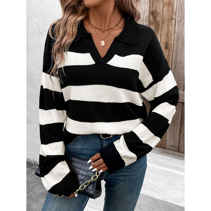 Women Striped Pullover Sweater