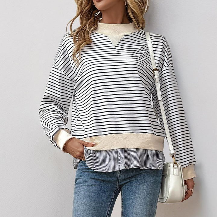 Women Striped Sweatshirt