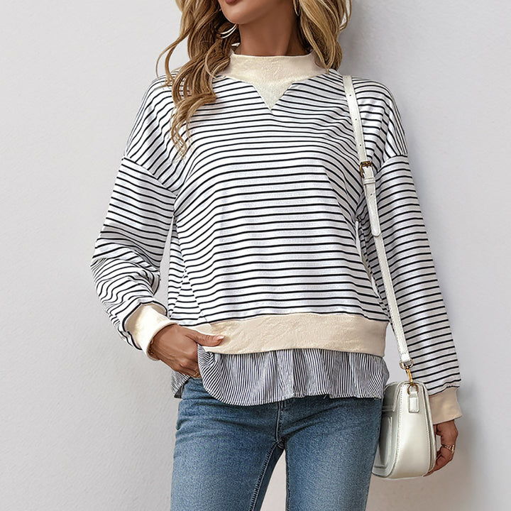 Women Striped Sweatshirt