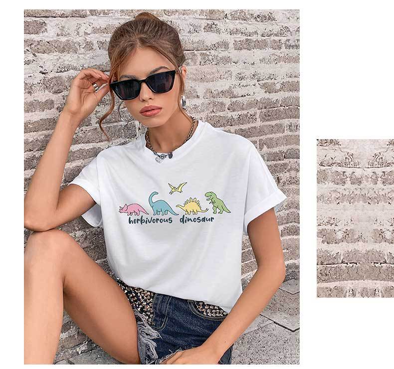 Graphic Printed Extended Sleeves Top