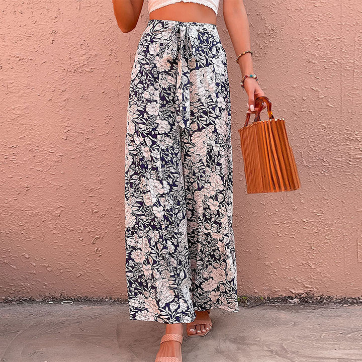 Women Floral Printed Loose Fit Trousers