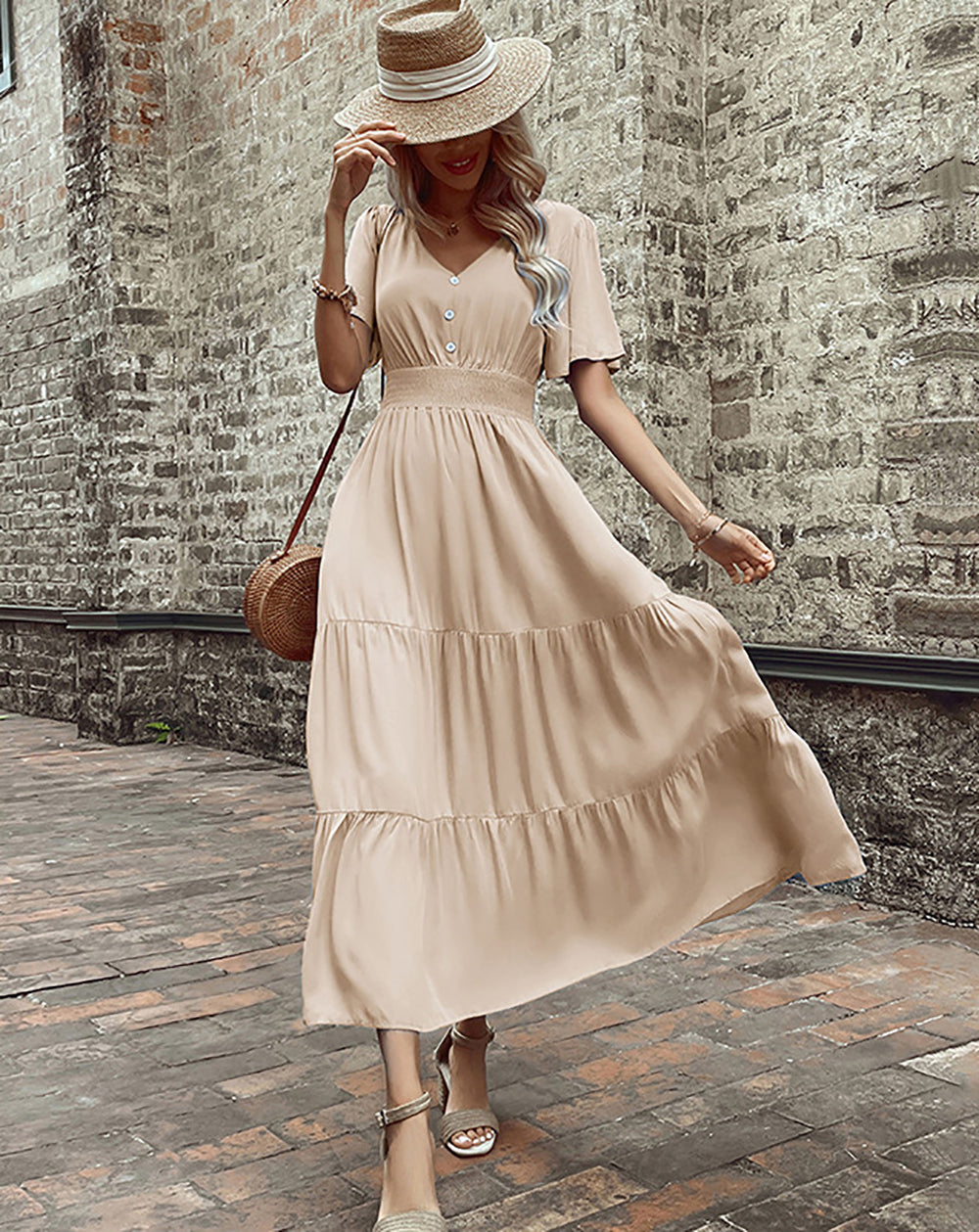 Fit and Flare Midi Dress