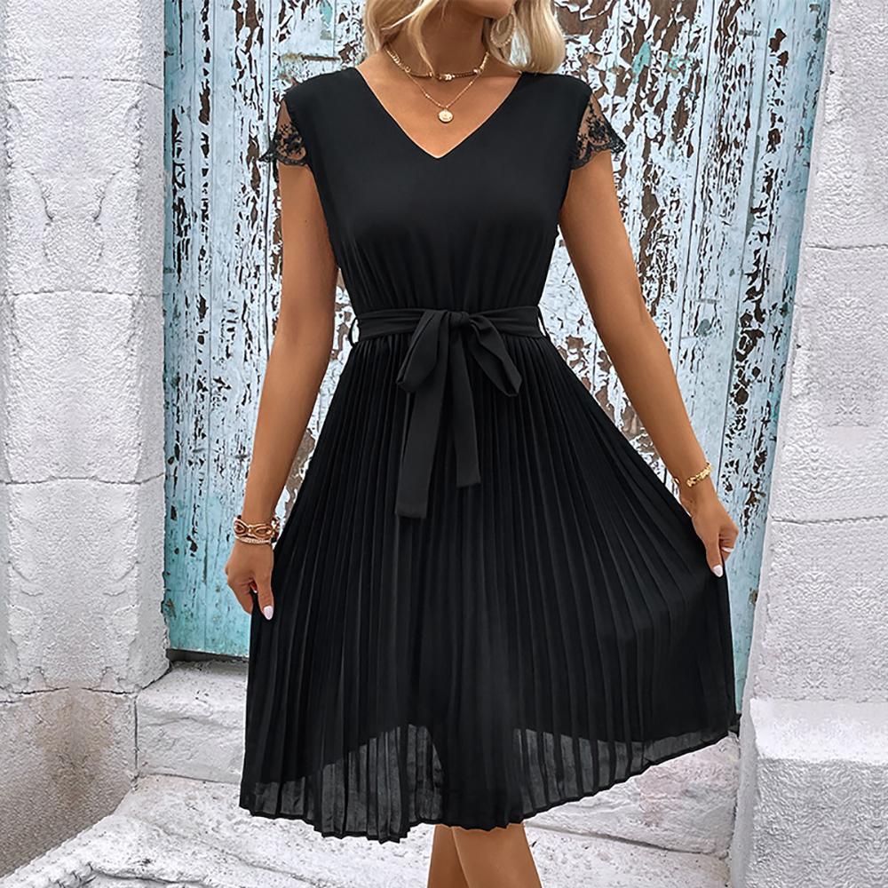 Women Cap Sleeves Fit - Flare Dress