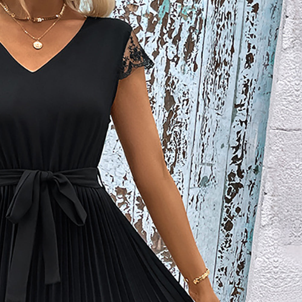 Women Cap Sleeves Fit - Flare Dress