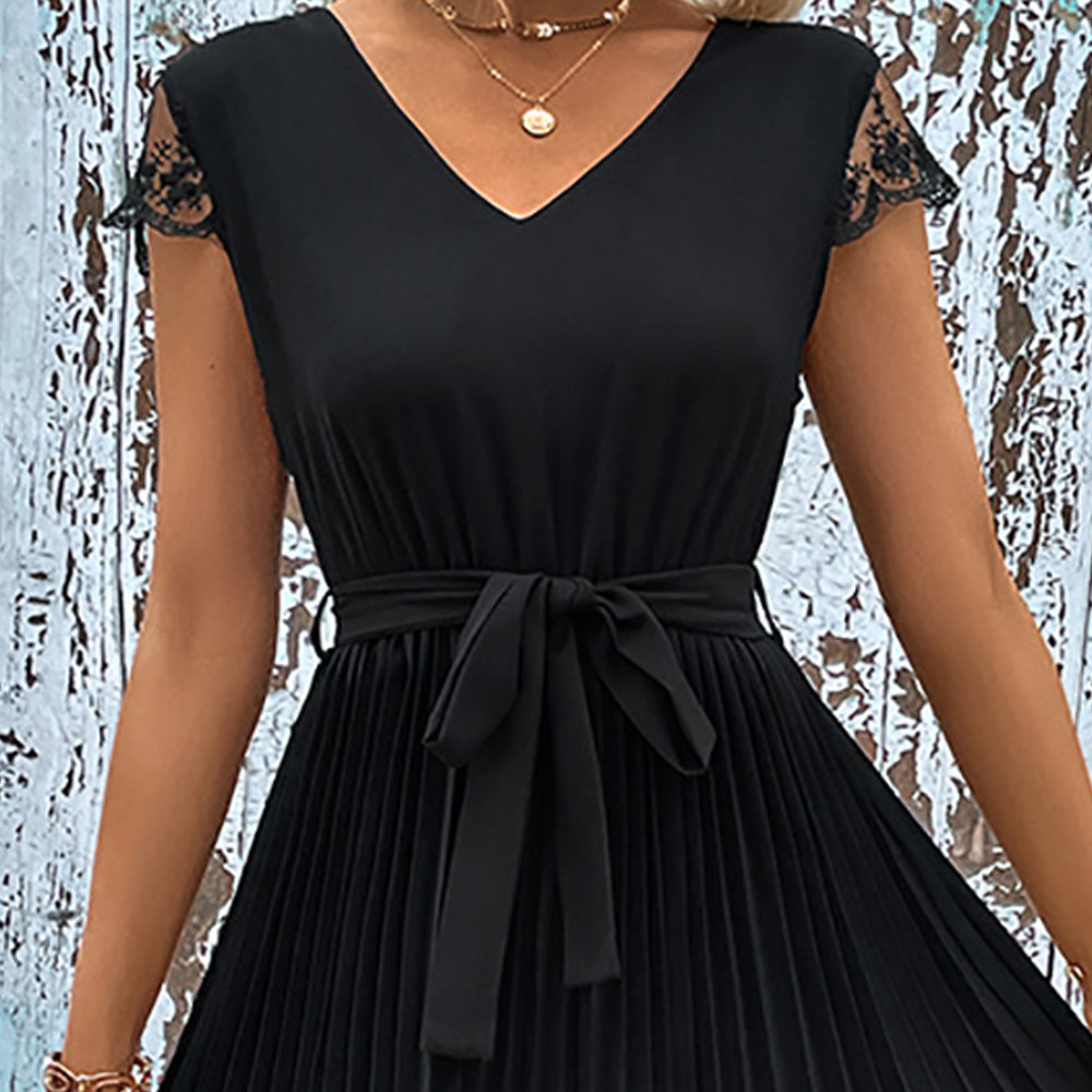 Women Cap Sleeves Fit - Flare Dress