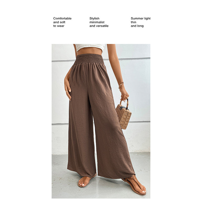Women Brown Flared High-Rise Parallel Trousers
